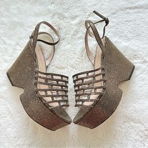 Jean Michelle-Cazabat women platform shoes size 38,5 US